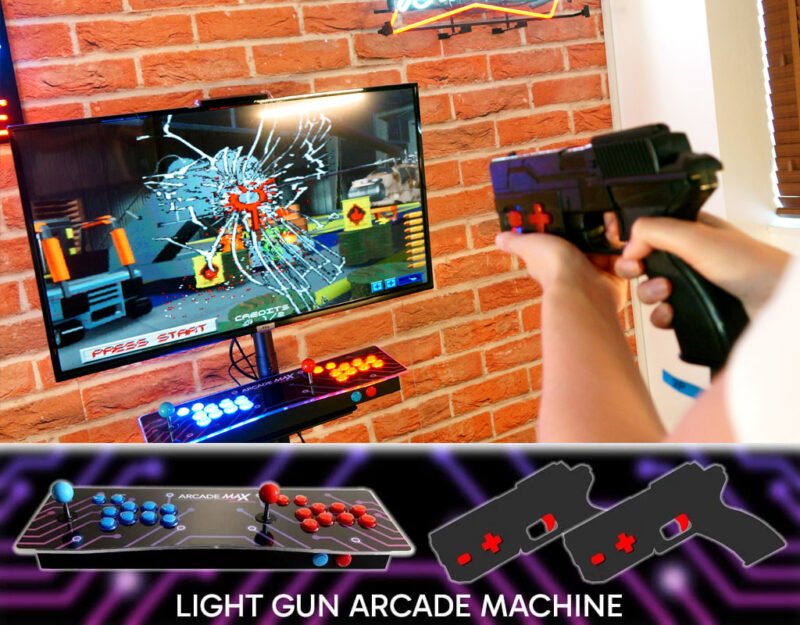ArcadeMax ArcadeMAX Lazer Light Gun TV Console Arcade Machine