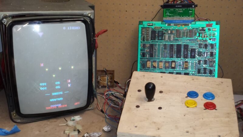 Midway GALAGA Tested Working Mother Board CPU USED