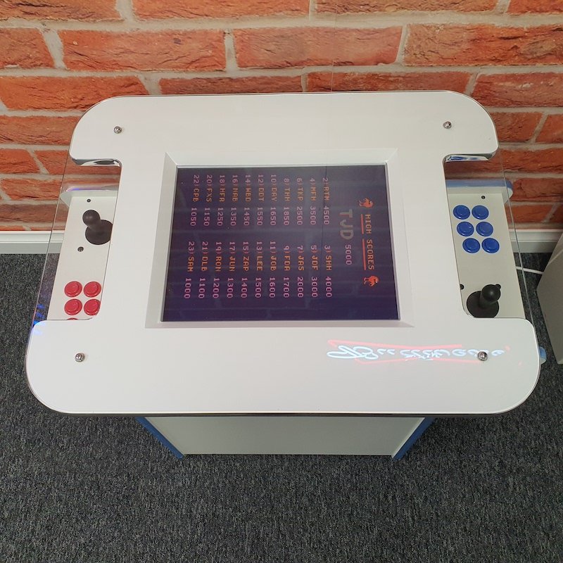GamePro GamePro Invader 60 Cocktail Arcade Machine - White