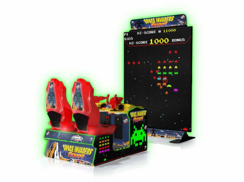 Raw Thrills Space Invaders Frenzy Arcade Machine