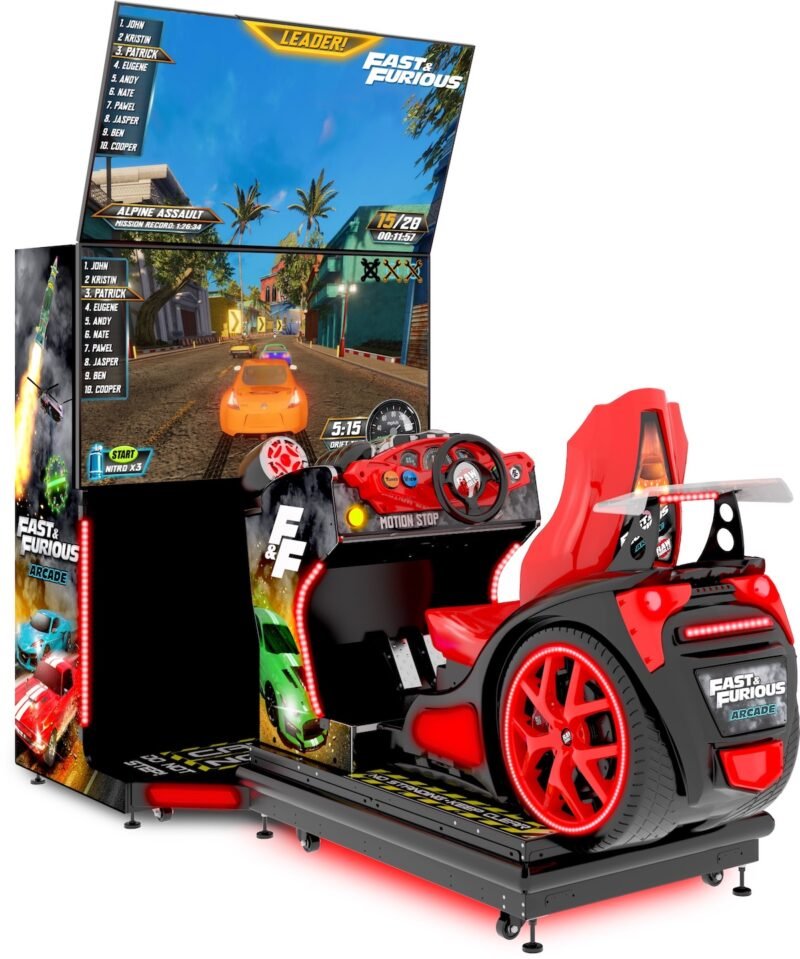 Namco Fast and Furious Motion Driving Arcade Machine