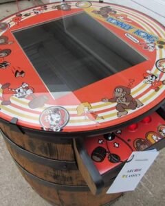 Tennessee Whiskey Barrel Multigame - Sixty Classic Games in One Unit - 1 Year Warranty! Used Barrel
