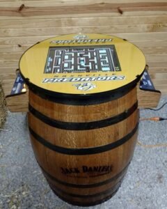 Tennessee Whiskey Barrel Multigame - Sixty Classic Games in One Unit - 1 Year Warranty! Used Barrel