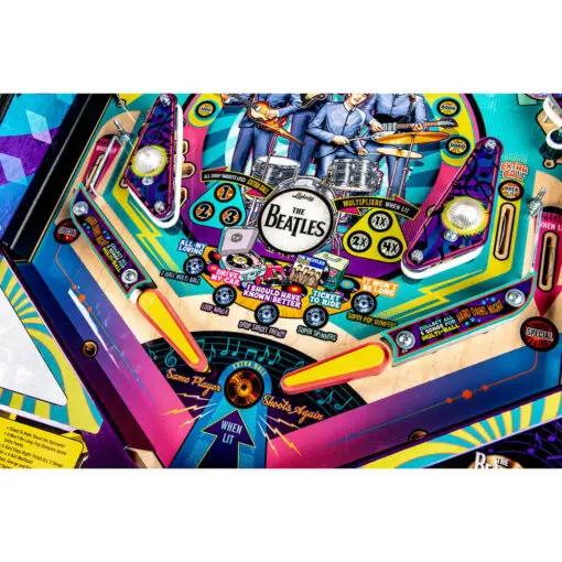 Stern The Beatles Gold Edition Pinball Machine by Stern pinball machine