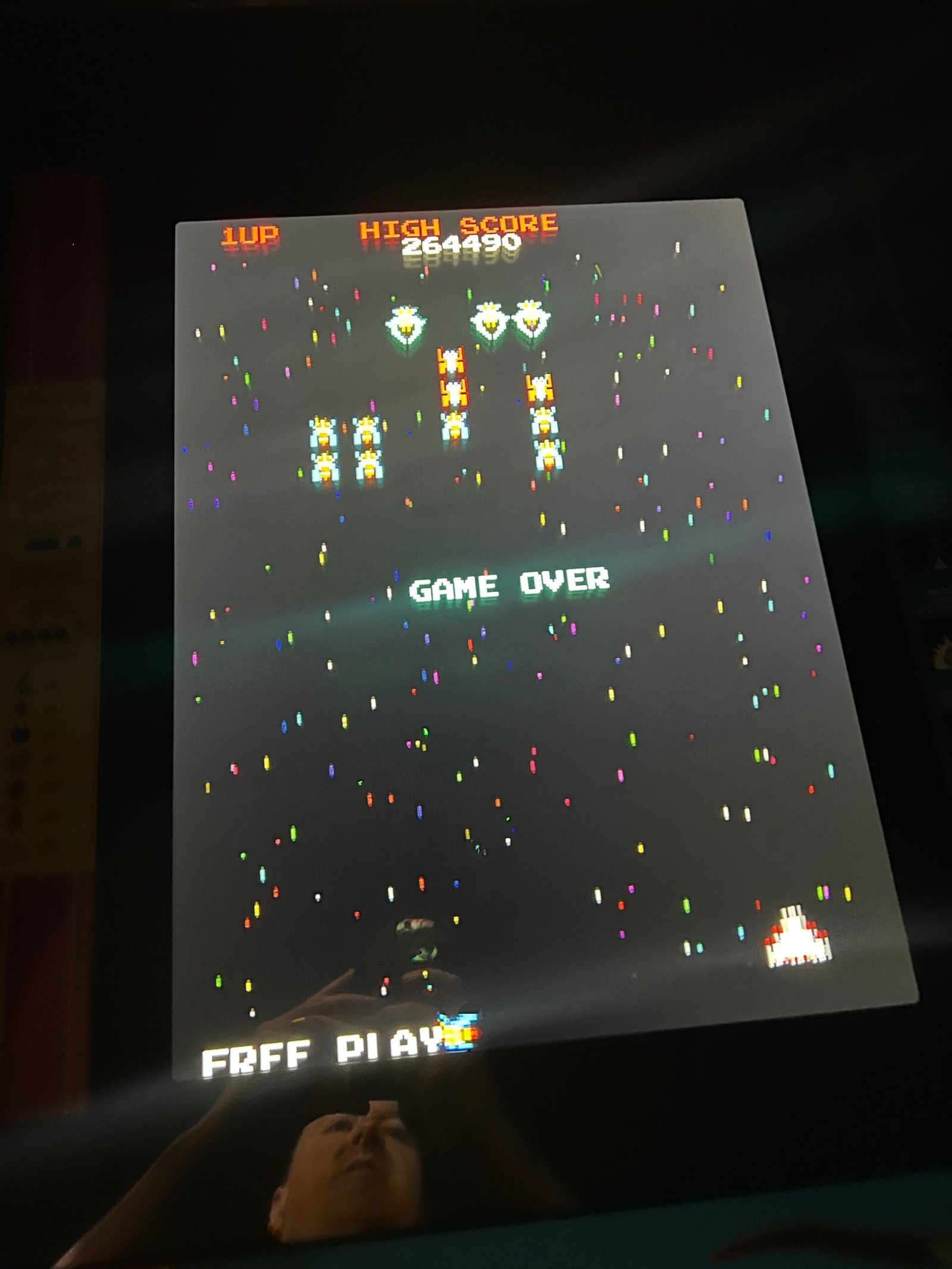 Ms Pac-Man Galaga Reunion Arcade Class of 1981 Game (also plays PAC-MAN) - Original VERY NICE Cabinet - Works 100% Flat Screen BEAUTIFUL GAME!!!