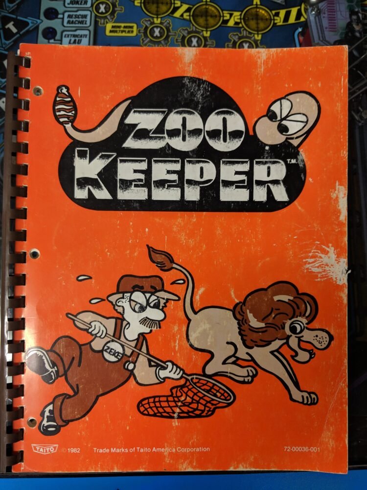 Taito Zoo Keeper- Taito - Manual - Schematics - Instructions - Used Copy