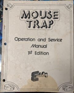 Mouse Trap - Manual - Schematics - Instructions - Used Copy