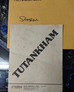 Tutankham - Stern - Manual - Schematics - Instructions -Used Copy