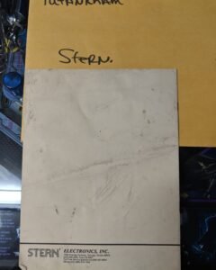 Tutankham - Stern - Manual - Schematics - Instructions -Used Copy
