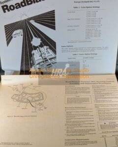 Road Blasters (Copy #2) - Atari - Arcade Manual - Schematics - Instructions - Used Copy