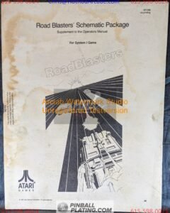Road Blasters (Copy #2) - Atari - Arcade Manual - Schematics - Instructions - Used Copy