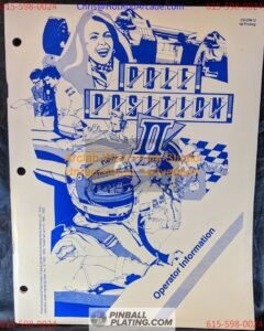 Pole Position II - Atari - Arcade Manual - Schematics - Instructions - Used Copy