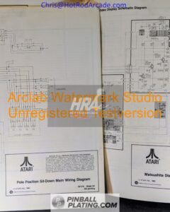 Pole Position - Atari - Arcade Manual - Schematics - Instructions - Used Copy