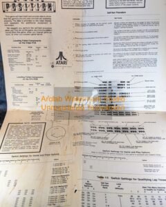 Pole Position - Atari - Arcade Manual - Schematics - Instructions - Used Copy