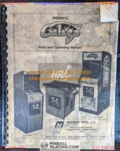 Galaga - Midway - Arcade Manual - Schematics - Instructions - Used Copy