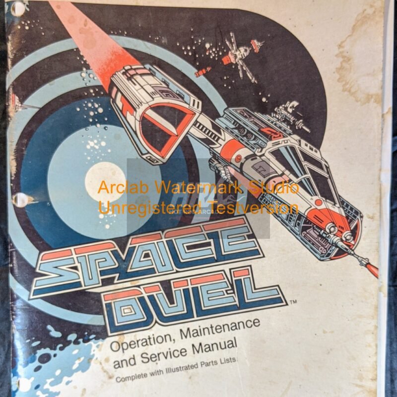 Space Duel - Atari - Arcade Manual - Schematics - Instructions -Used Copy