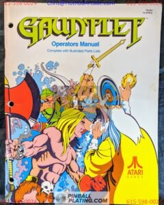 Gauntlet - Atari - Arcade Manual - Schematics - Instructions - Used Copy
