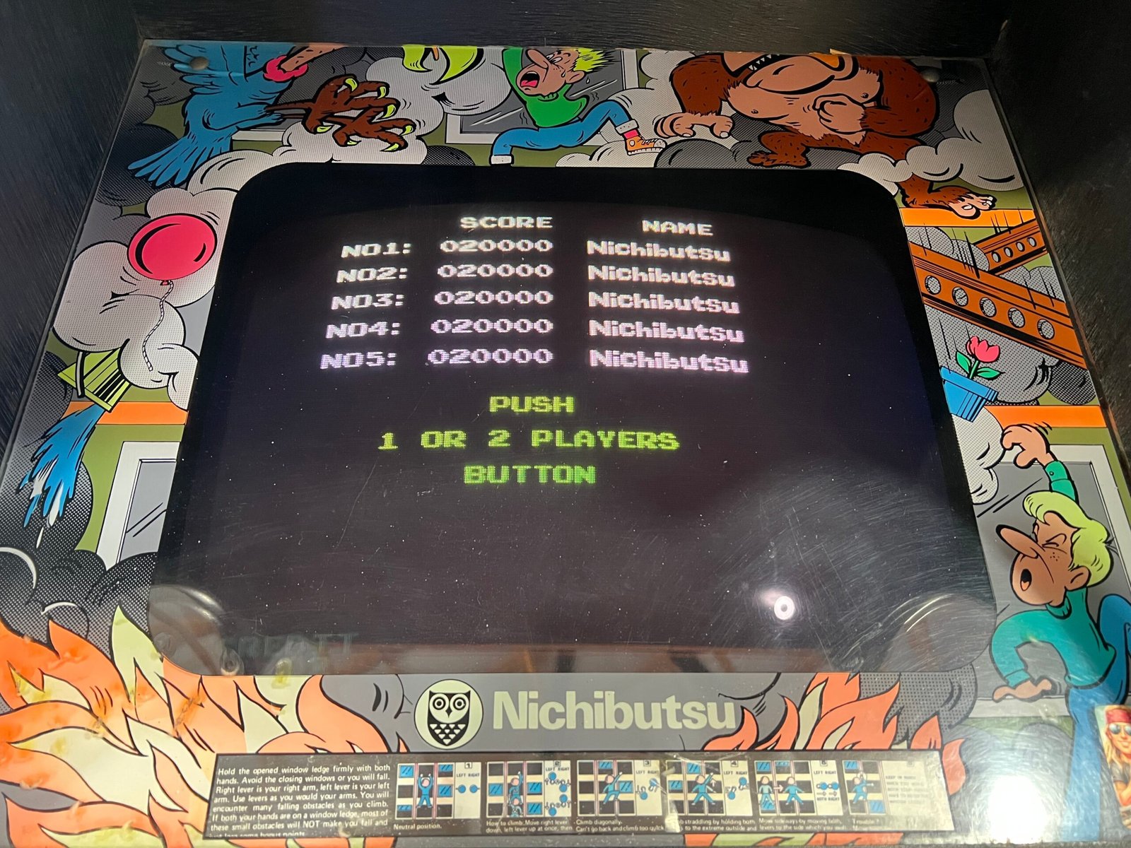 Nichibutsu CRAZY CLIMBER - Nichibutsu Arcade Game - Works 100% - Rarer Classic - Hard to Find!