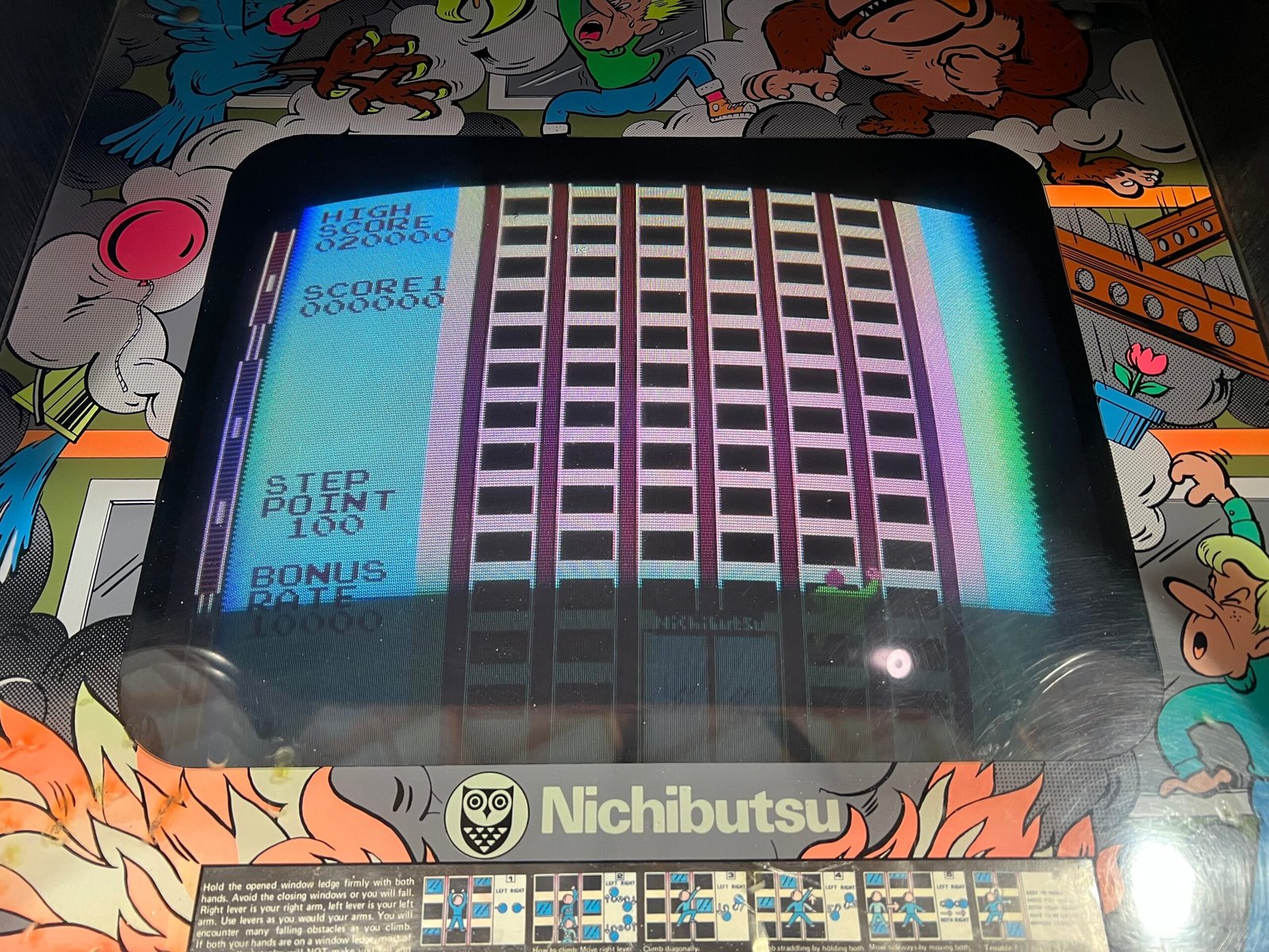 Nichibutsu CRAZY CLIMBER - Nichibutsu Arcade Game - Works 100% - Rarer Classic - Hard to Find!