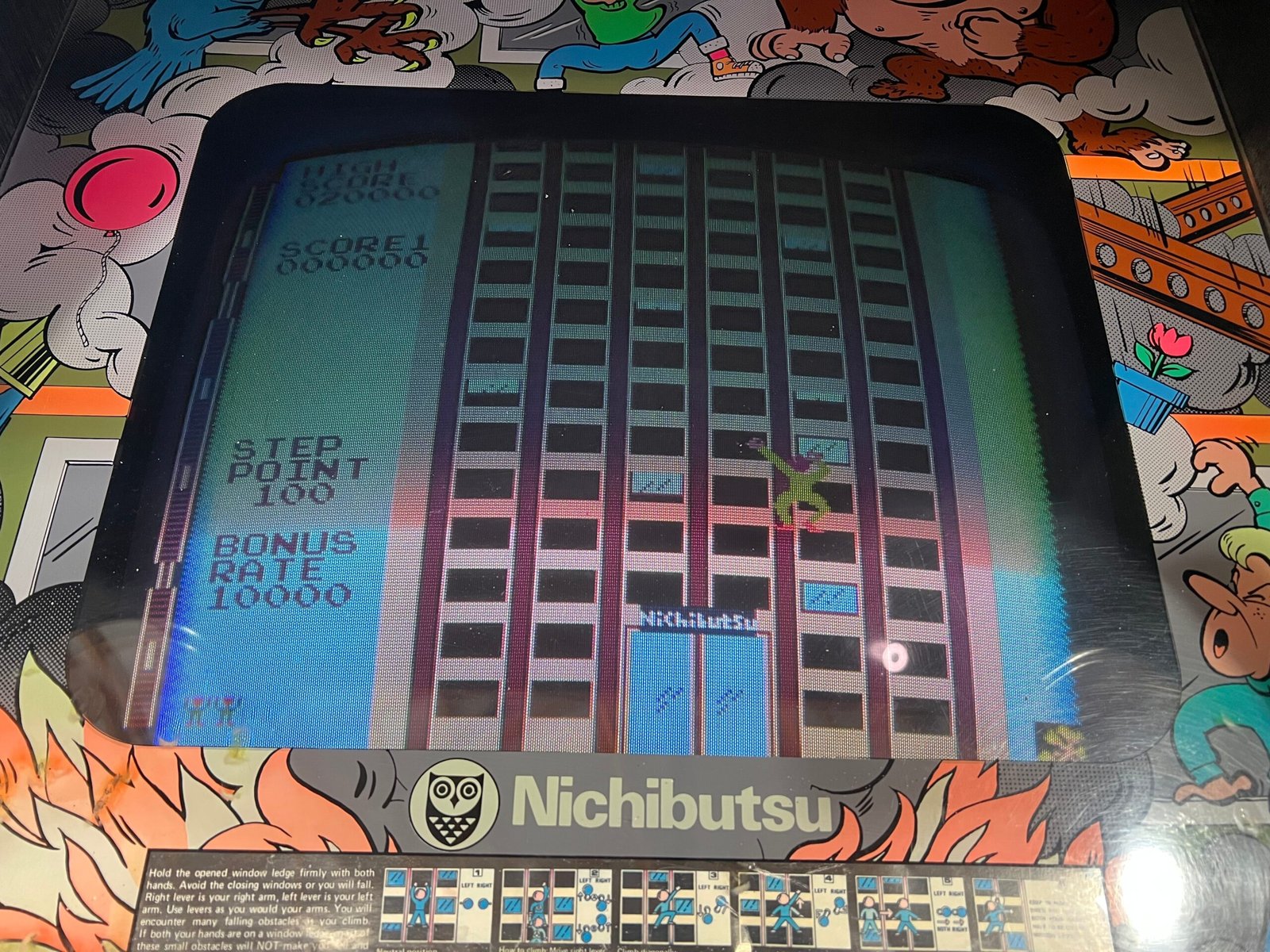 Nichibutsu CRAZY CLIMBER - Nichibutsu Arcade Game - Works 100% - Rarer Classic - Hard to Find!