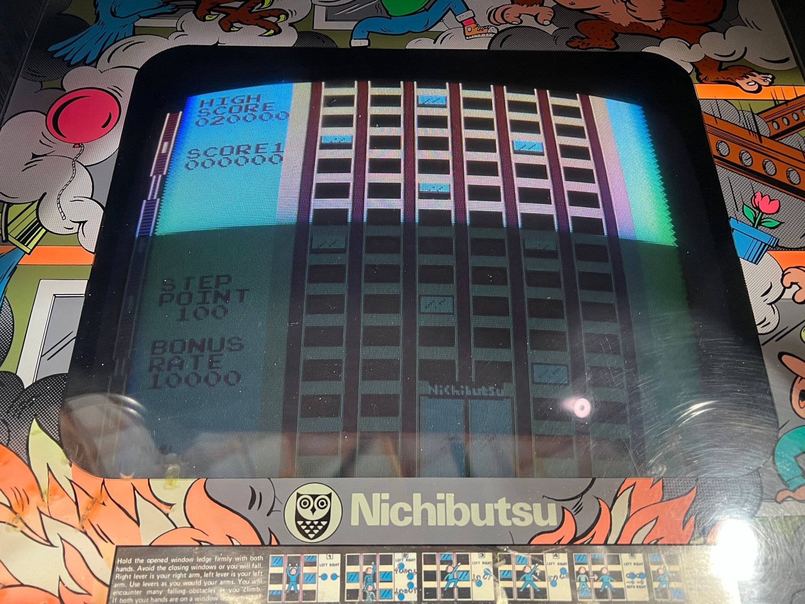 Nichibutsu CRAZY CLIMBER - Nichibutsu Arcade Game - Works 100% - Rarer Classic - Hard to Find!
