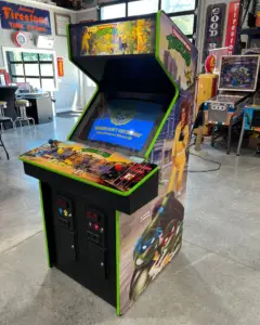 TEENAGE MUTANT NINJA TURTLES - 4 PLAYER - The OG - Konami Arcade Game! ORIGINAL! Good Looking Arcade Cabinet - TMNT- TNT - Working Great!