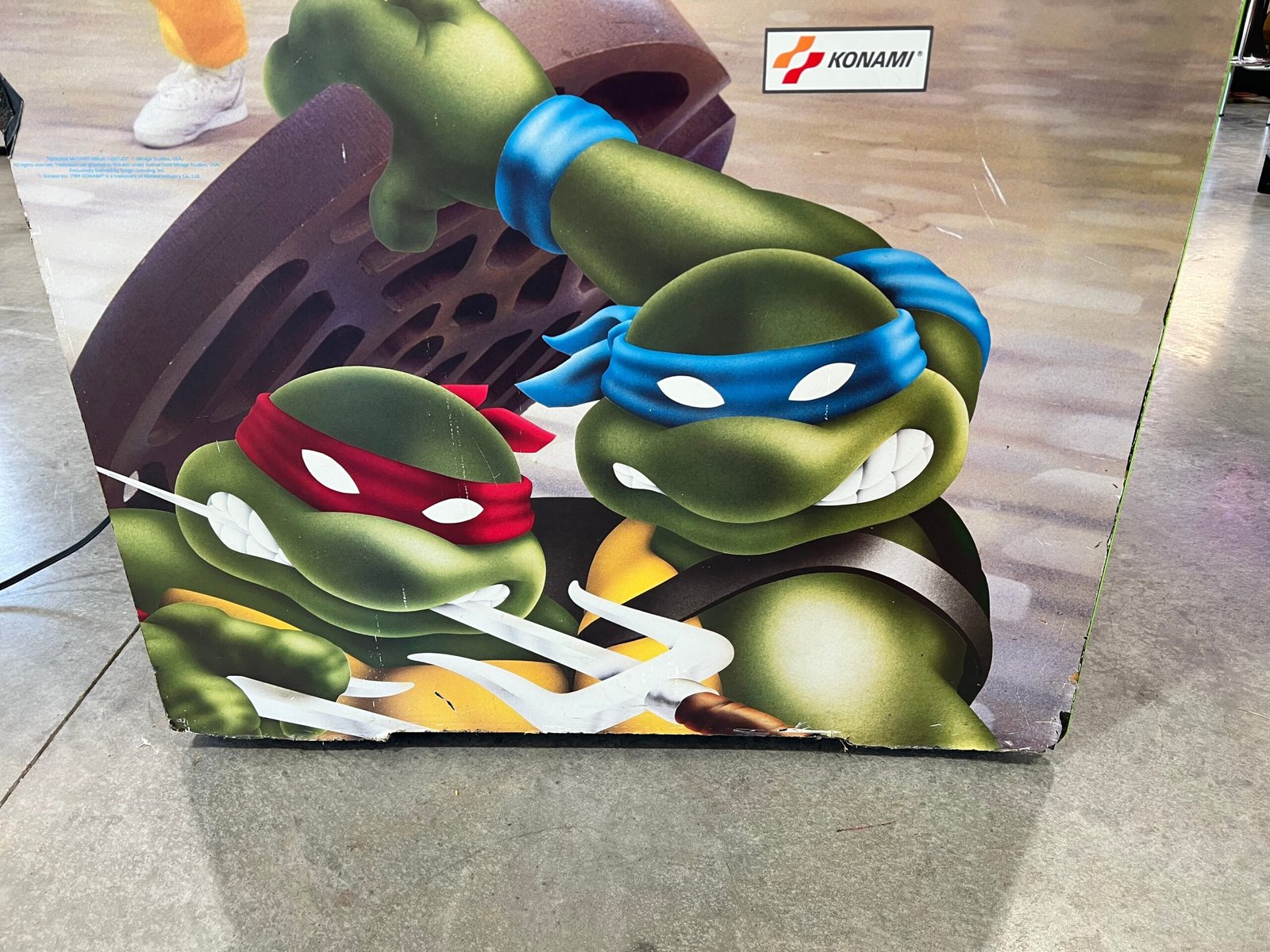 TEENAGE MUTANT NINJA TURTLES - 4 PLAYER - The OG - Konami Arcade Game! ORIGINAL! Good Looking Arcade Cabinet - TMNT- TNT - Working Great!
