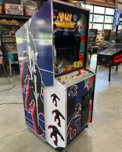 SPACE INVADERS / QIX COMBO Taito Reunion Arcade Game - Works 100% - Two All Time Greats in One Cabinet!