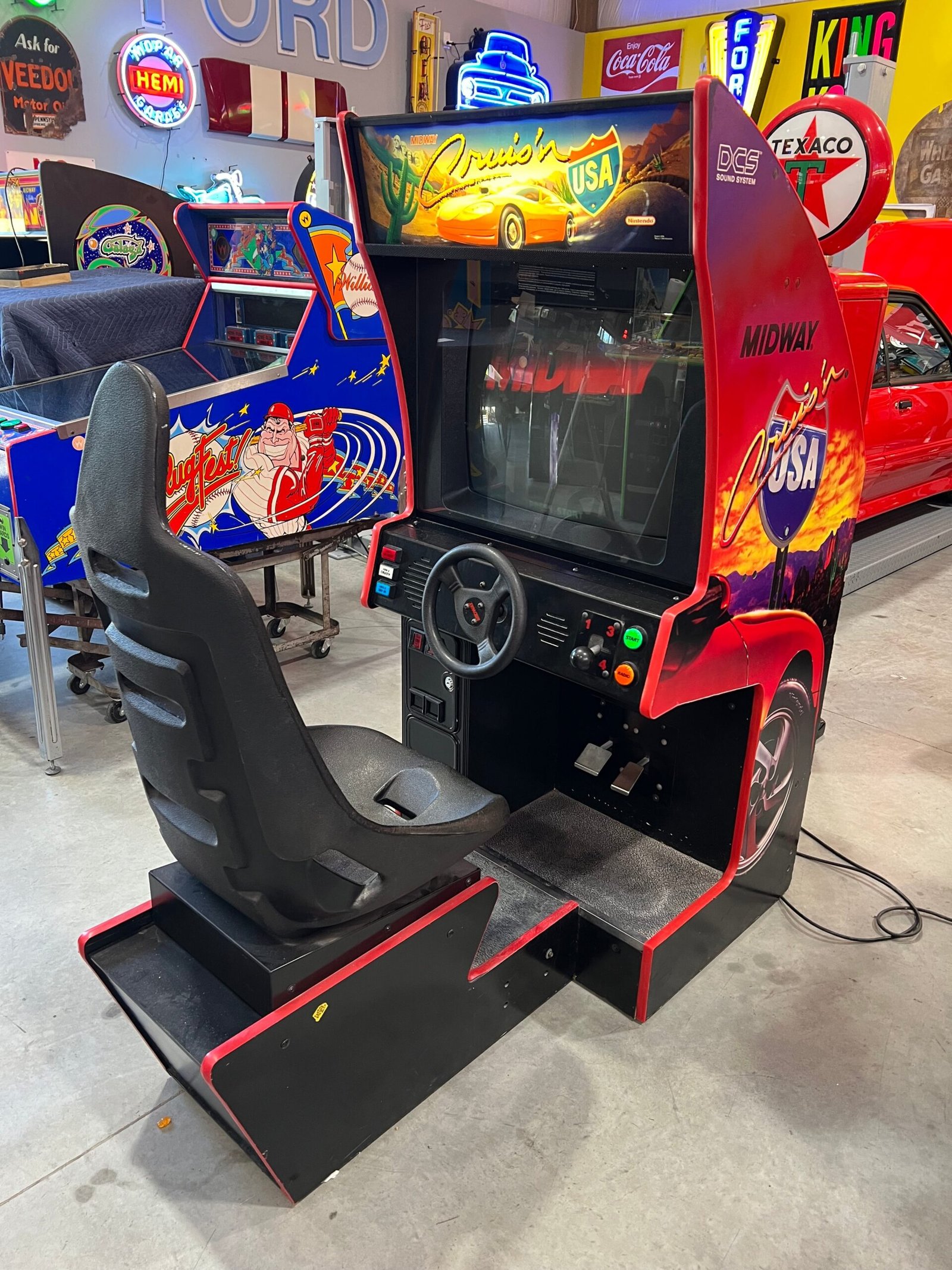 Midway Crusin' USA Midway Nintendo Sit-Down Arcade Game - THE ORIGINAL - Works 100% - THE ONE YOU REMEMBER!