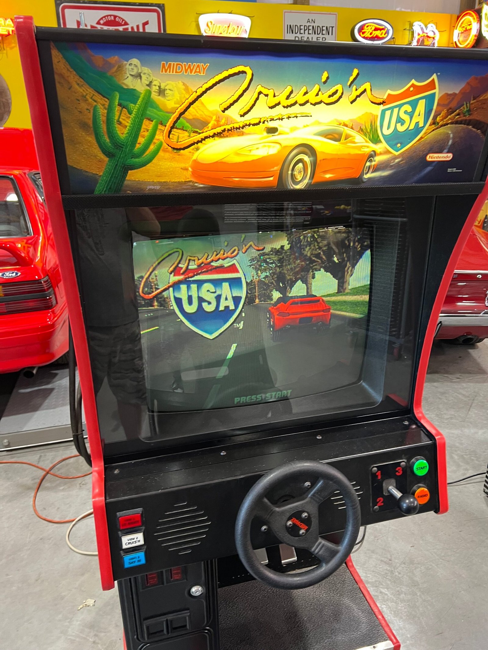 Midway Crusin' USA Midway Nintendo Sit-Down Arcade Game - THE ORIGINAL - Works 100% - THE ONE YOU REMEMBER!