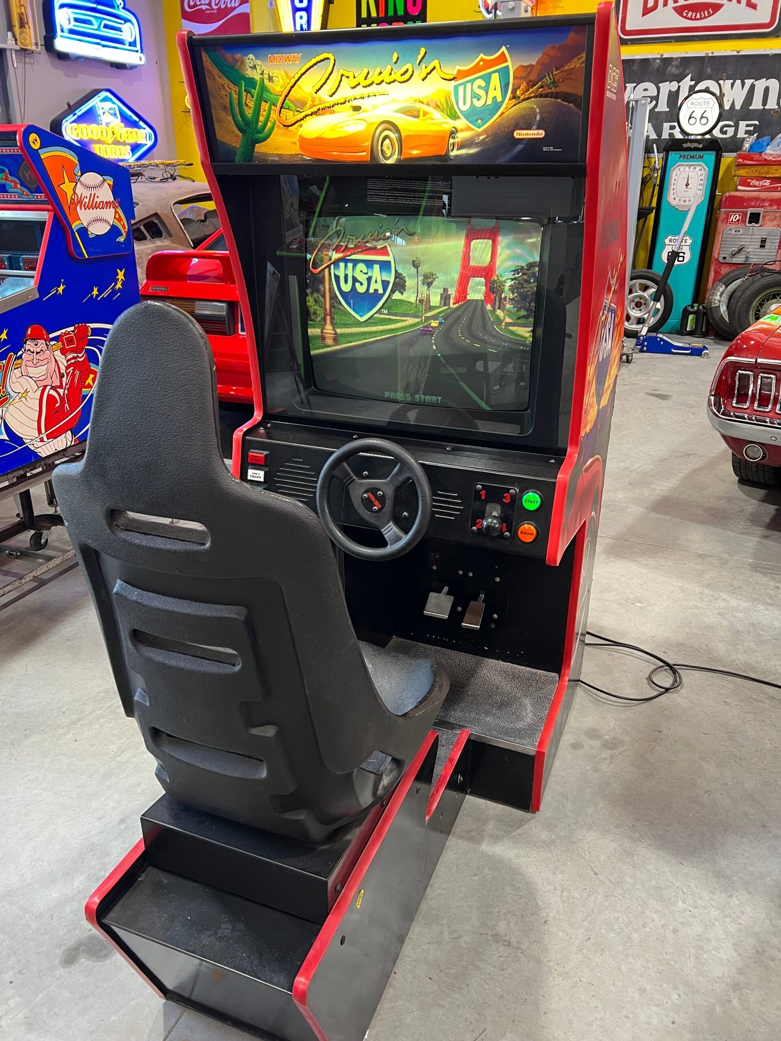 Midway Crusin' USA Midway Nintendo Sit-Down Arcade Game - THE ORIGINAL - Works 100% - THE ONE YOU REMEMBER!