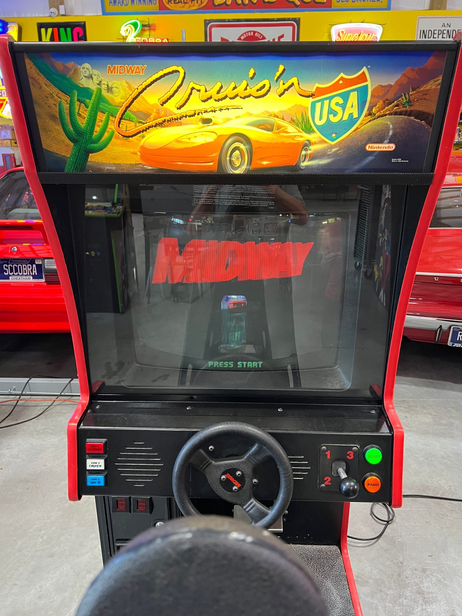 Midway Crusin' USA Midway Nintendo Sit-Down Arcade Game - THE ORIGINAL - Works 100% - THE ONE YOU REMEMBER!