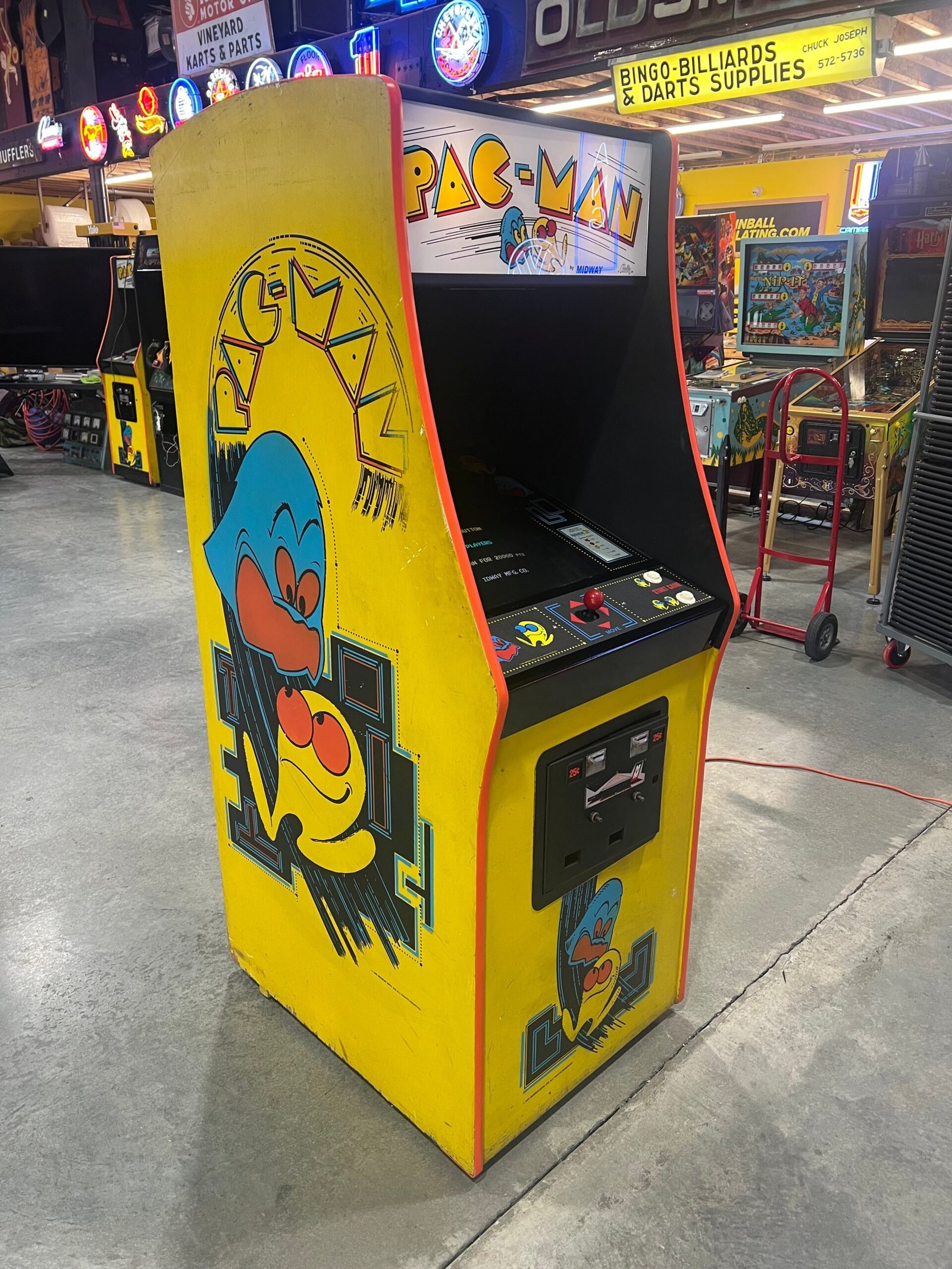 Midway Pac-Man Arcade Game - Original Game - Works 100% Used PACMAN