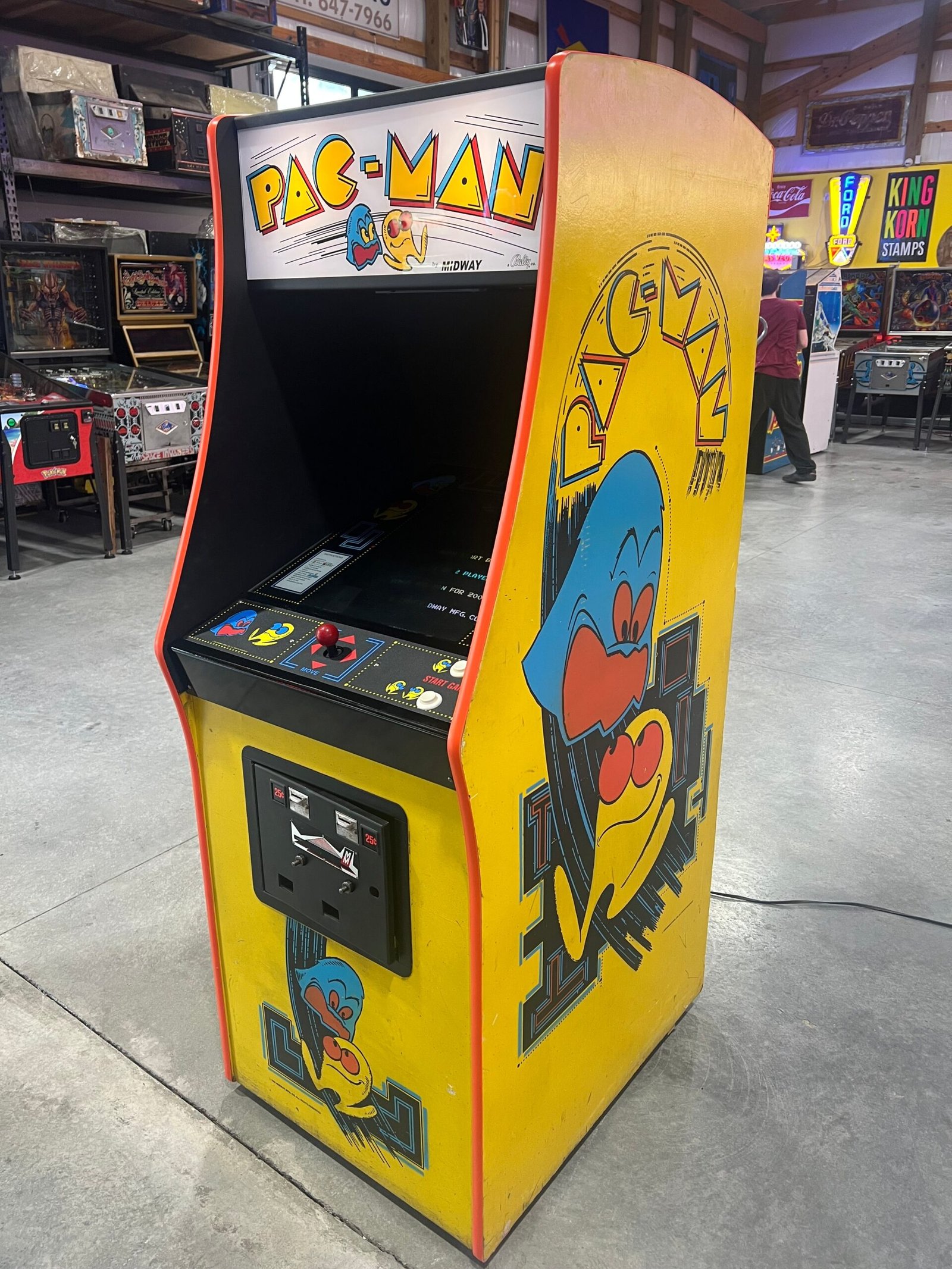 Pac-Man Arcade Game - Original Game - Works 100% Used PACMAN
