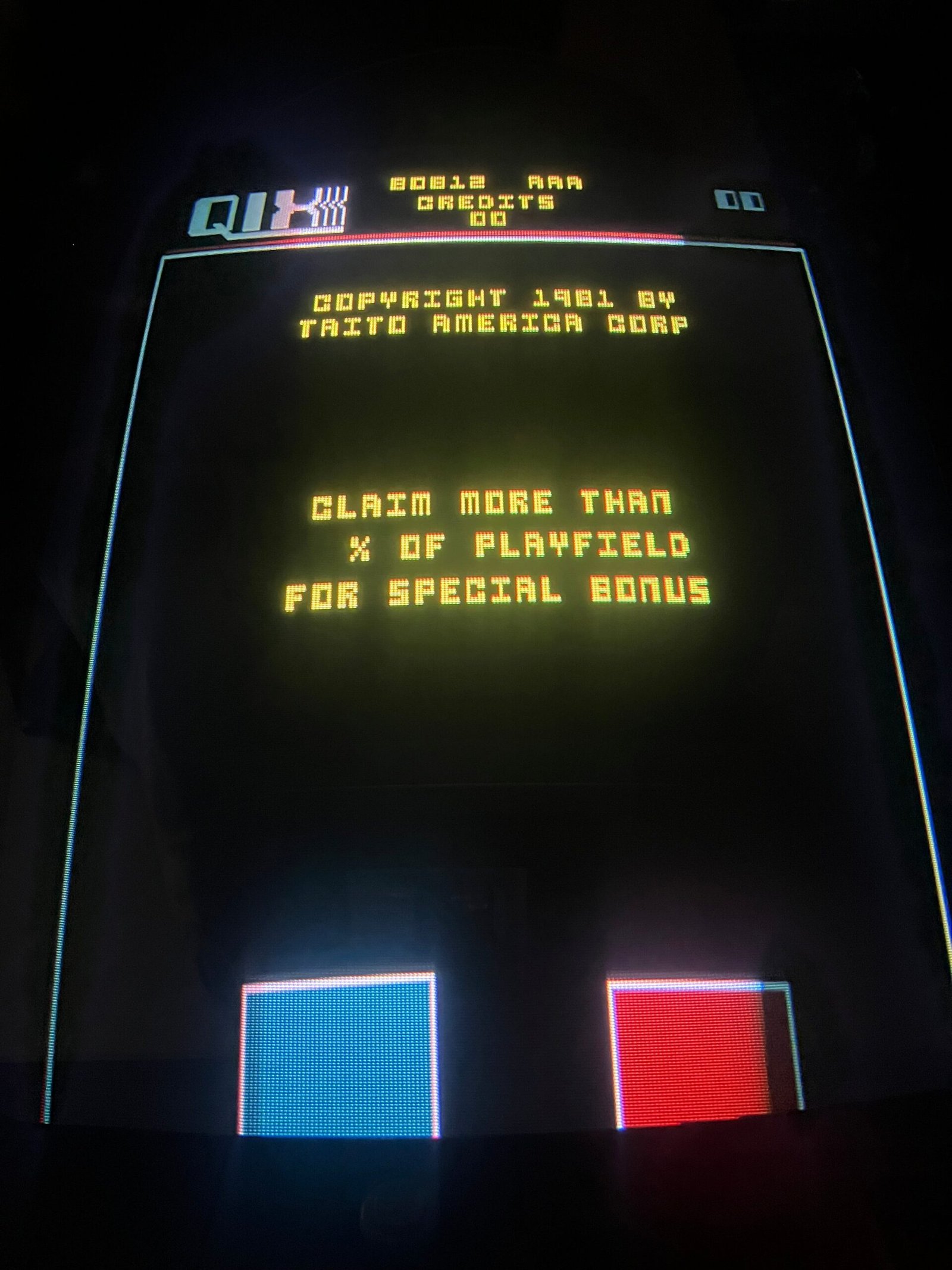 SPACE INVADERS / QIX COMBO Taito Reunion Arcade Game - Works 100% - Two All Time Greats in One Cabinet!
