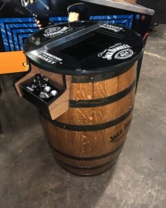 Tennessee Whiskey Barrel Multigame - Sixty Classic Games in One Unit - 1 Year Warranty! Used Barrel