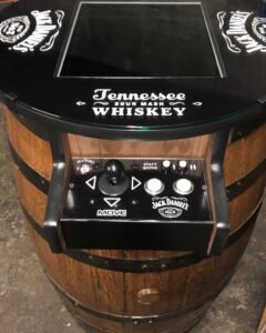 Tennessee Whiskey Barrel Multigame - Sixty Classic Games in One Unit - 1 Year Warranty! Used Barrel