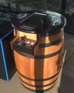 Tennessee Whiskey Barrel Multigame - Sixty Classic Games in One Unit - 1 Year Warranty! Used Barrel
