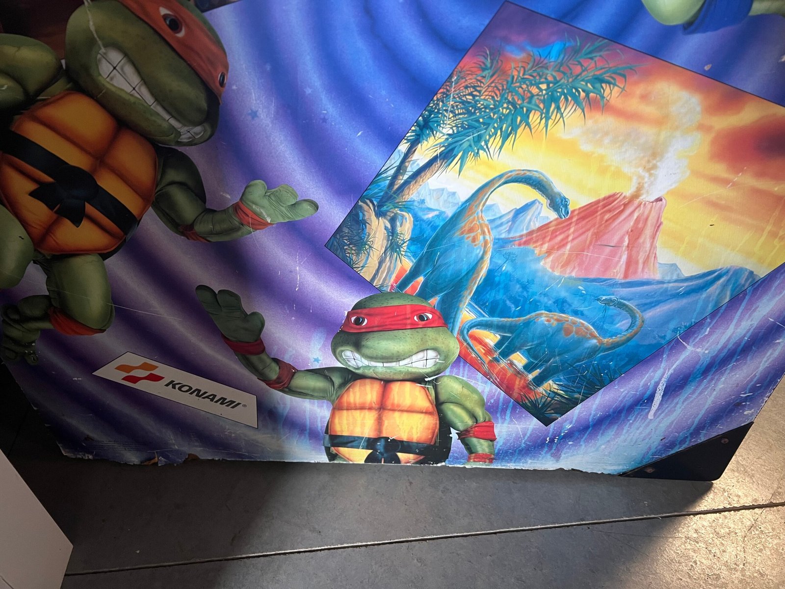 Teenage Mutant Ninja Turtles - TURTLES IN TIME 4 PLAYER Konami Arcade Game! ORIGINAL! Good Looking Arcade Cabinet - TMNT- TNT - Working Great!