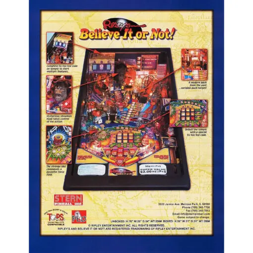 Stern Ripley’s Believe It or Not! Pinball Machine by Stern pinball machine