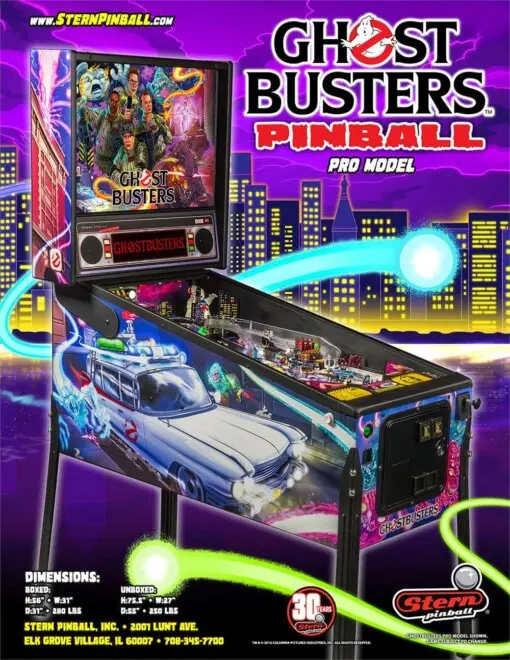 Stern Ghostbusters Pro Pinball Machine by Stern pinball machine