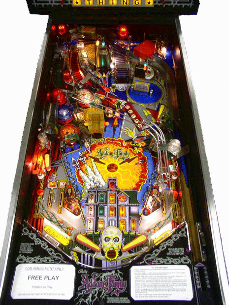 Bally Addams Family Pinball Machine by Bally pinball machine