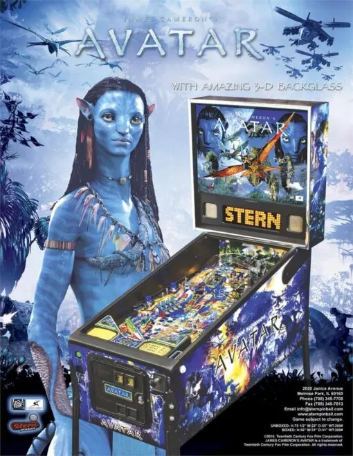 Stern Avatar Limited Edition Pinball Machine by Stern pinball machine
