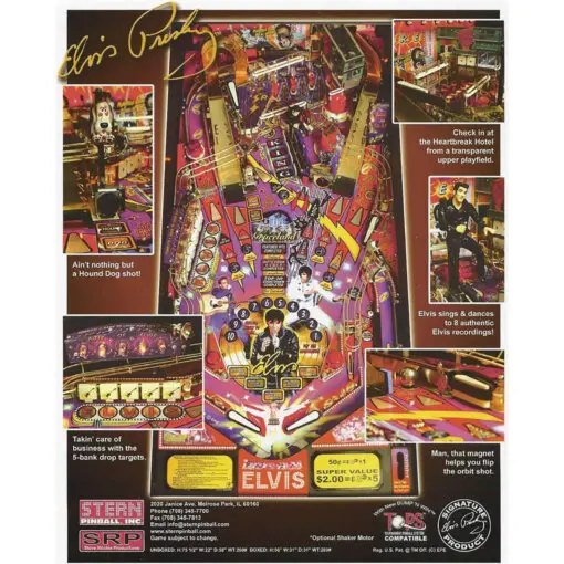 Stern Elvis Pinball Machine by Stern pinball machine
