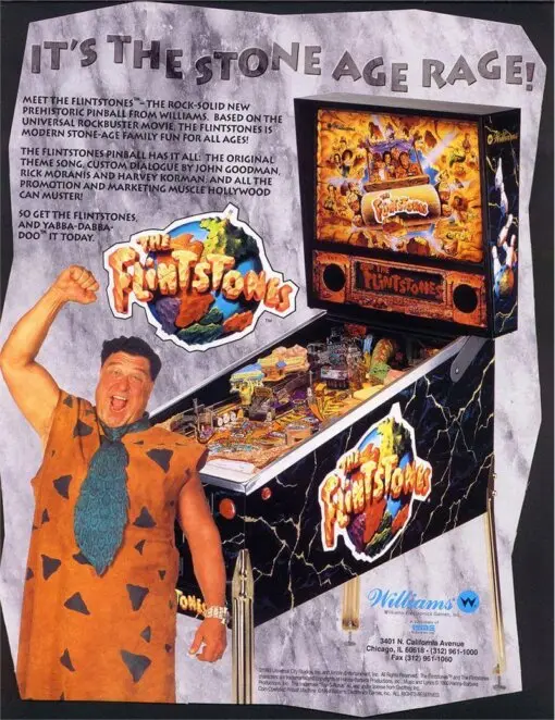 Williams Flintstones Pinball Machine by Williams pinball machine