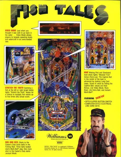 Williams Fish Tales Pinball Machine by Williams pinball machine
