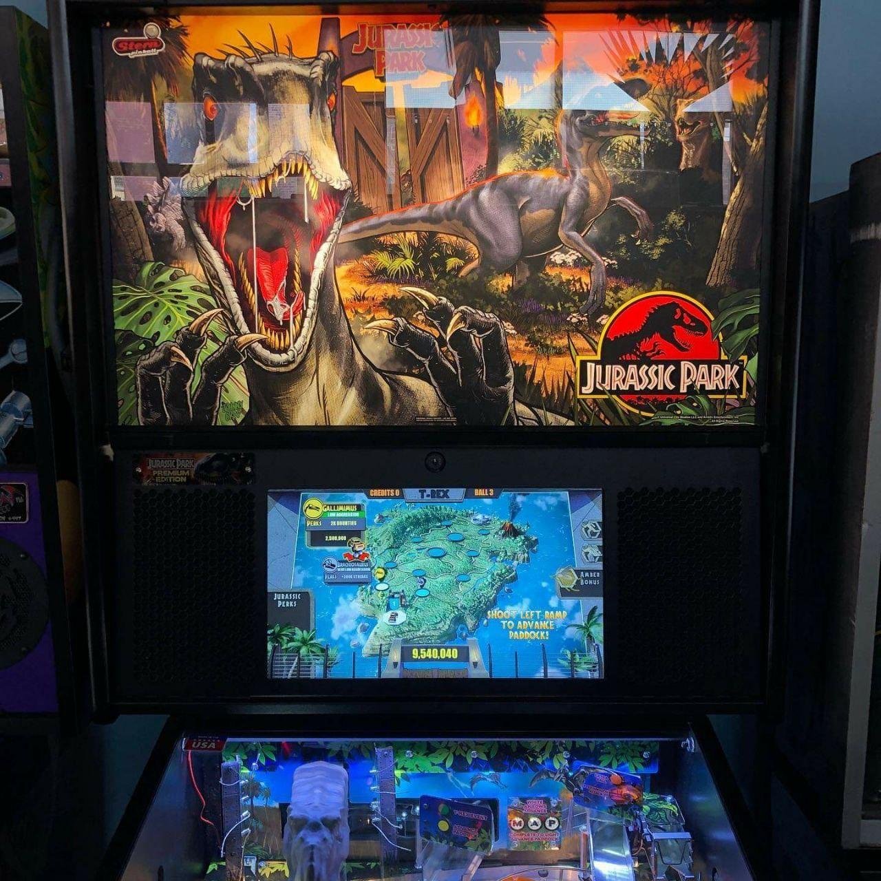 Stern Buy Jurassic Park Premium Pinball Machine Online pinball machine