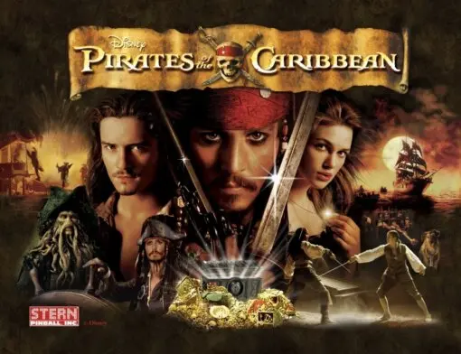 Stern Pirates of the Caribbean Pinball Machine by Stern pinball machine