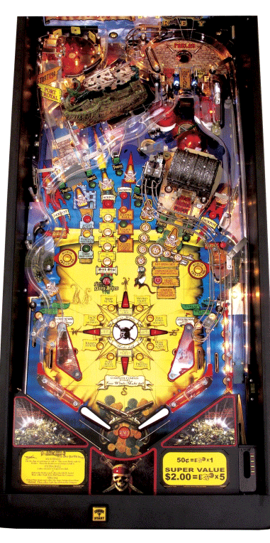Stern Pirates of the Caribbean Pinball Machine by Stern pinball machine