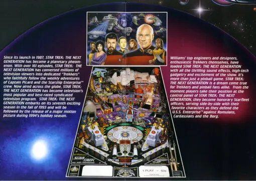 Williams Star Trek: The Next Generation Pinball Machine by Williams pinball machine